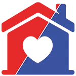 Icon Ambulant Wohnortnah Rot Blau