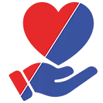 Icon Persönliche Betreuung Rot Blau